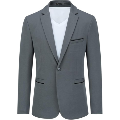 "The Lattice" Textured Grey Blazer