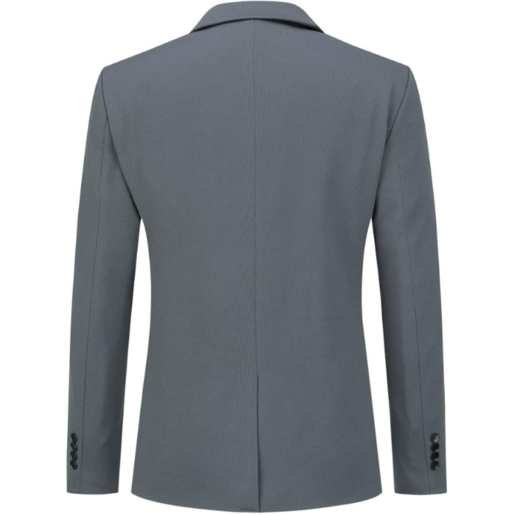 "The Lattice" Textured Grey Blazer