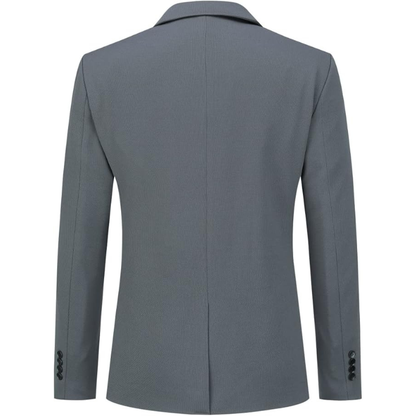 "The Lattice" Textured Grey Blazer